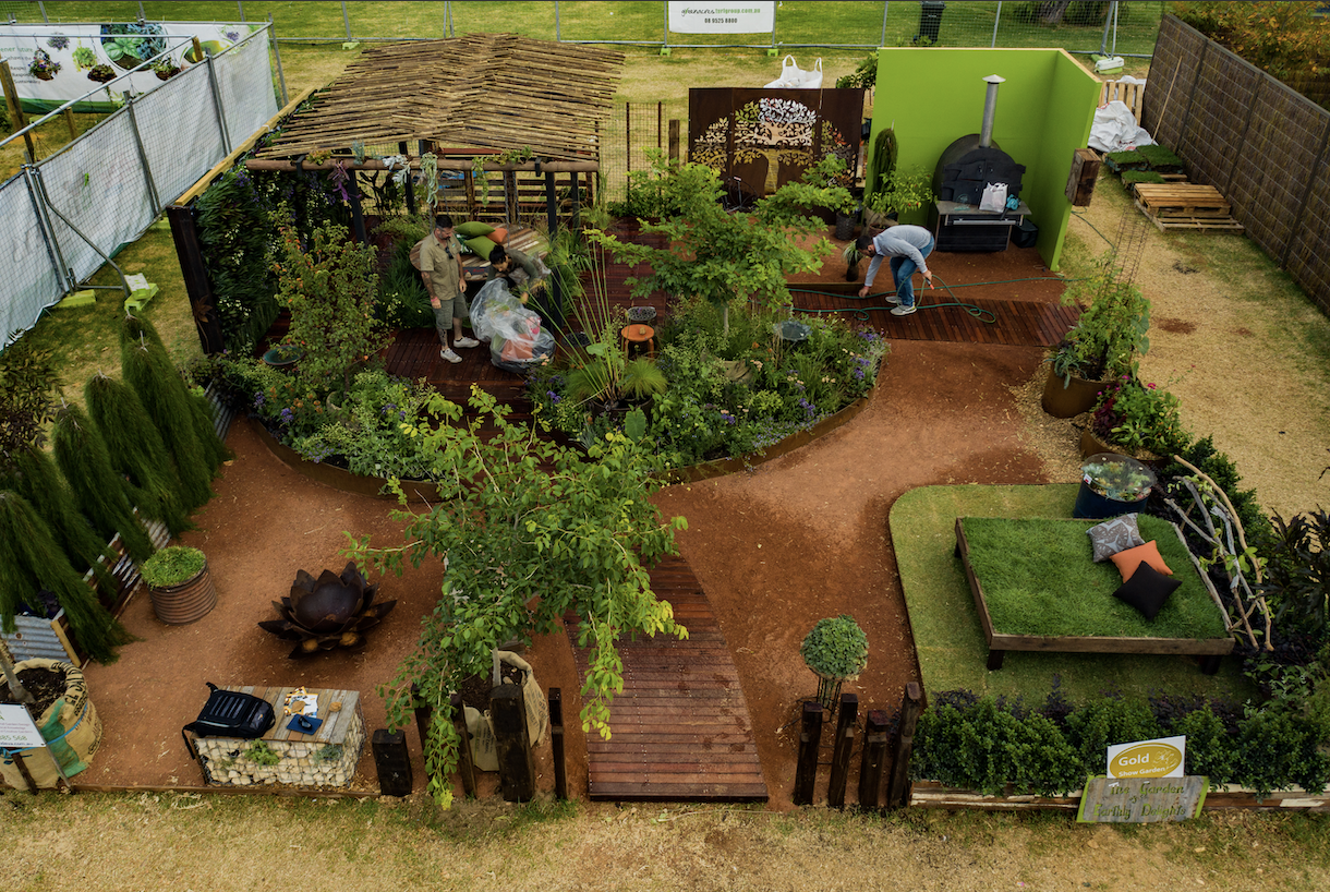 Gardening perfection at the Perth Gardening Festival by Alessio's Gardens.