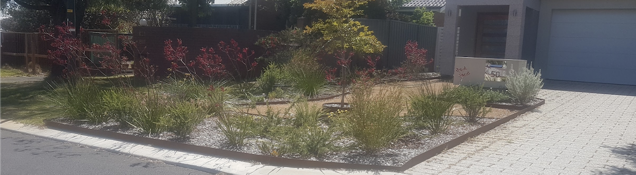 A beautiful garden in the front section of a Perth home.