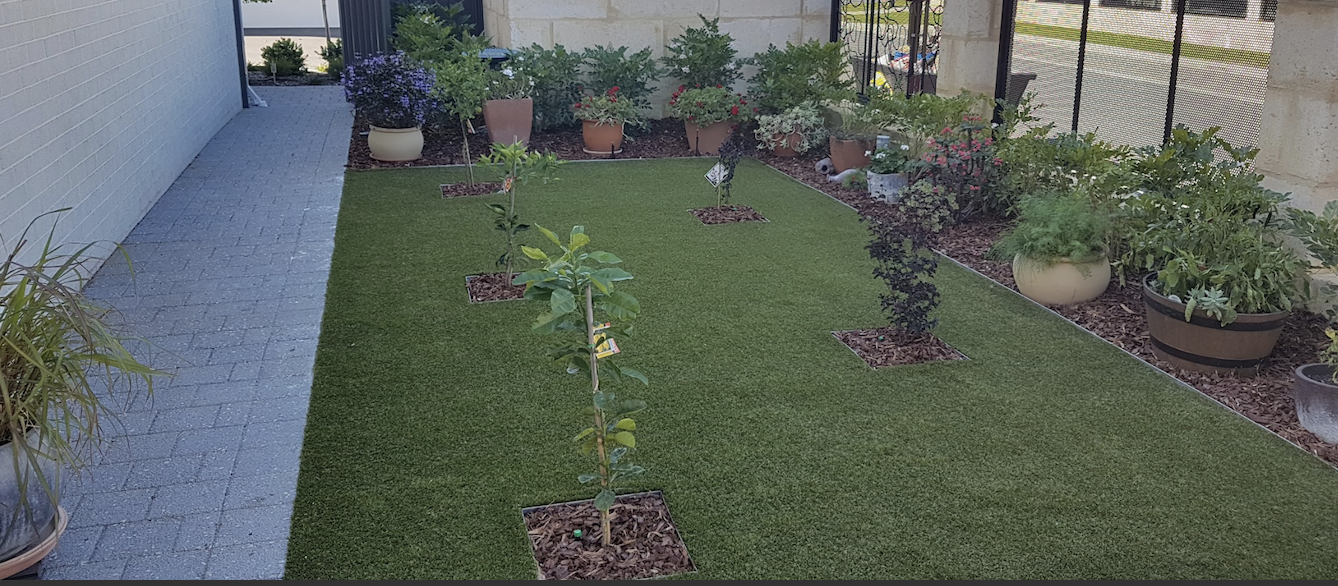 A competed landscaping process by Alessios Gardens.